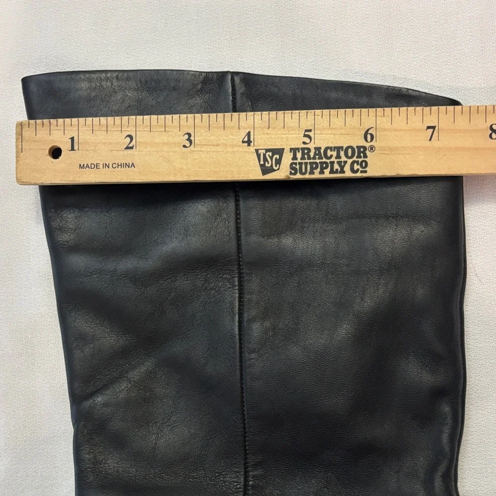 Elegant Black Leather Over the Knee Boots size 10 Nice Boots!